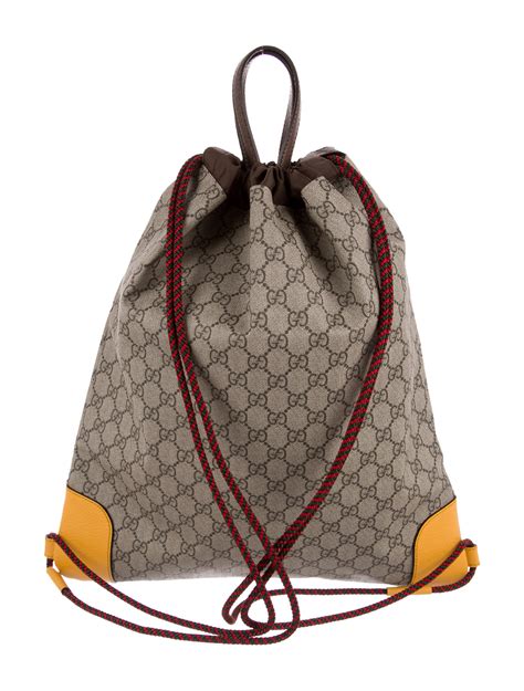 drawstring backpack bag gucci|gucci small backpack price.